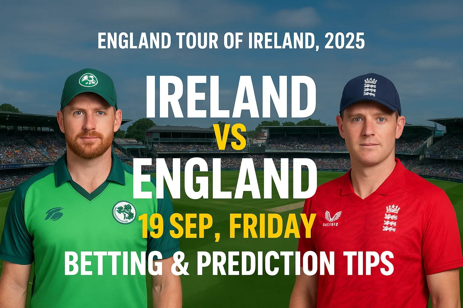 Ireland vs England 2nd T20I 2025 | Betting Tips & Predictions 19 SEP, FRIDAY