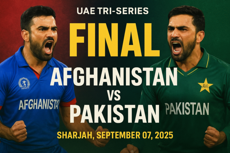 final afghanistan vs pakistan